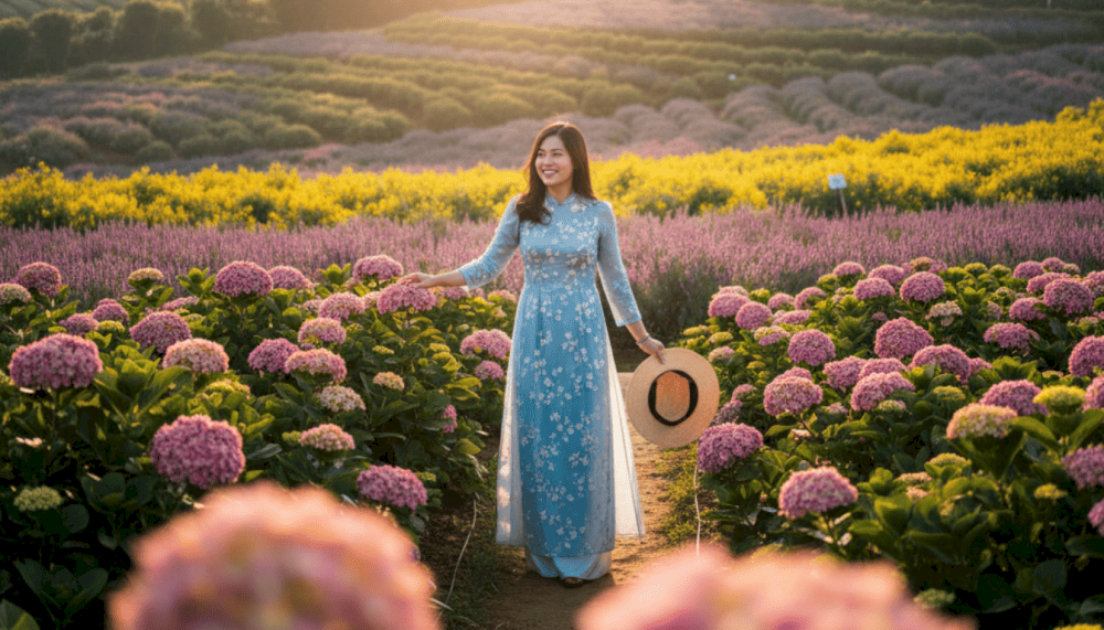 Những bức ảnh lung linh được chụp tại c&aacute;c vườn hoa Đ&agrave; Lạt